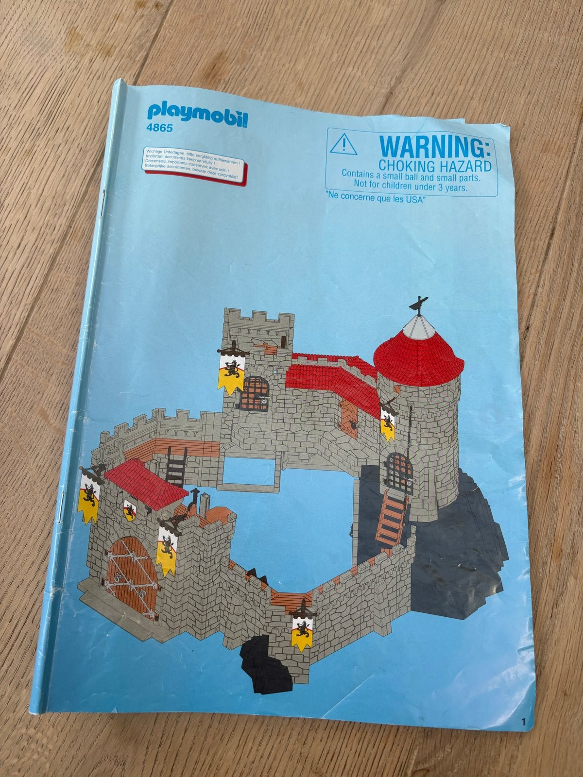 Playmobil Kasteel/Fort 4865 - Handleiding, Kinderen en Baby's, Ophalen, Gebruikt, Losse onderdelen, Historisch