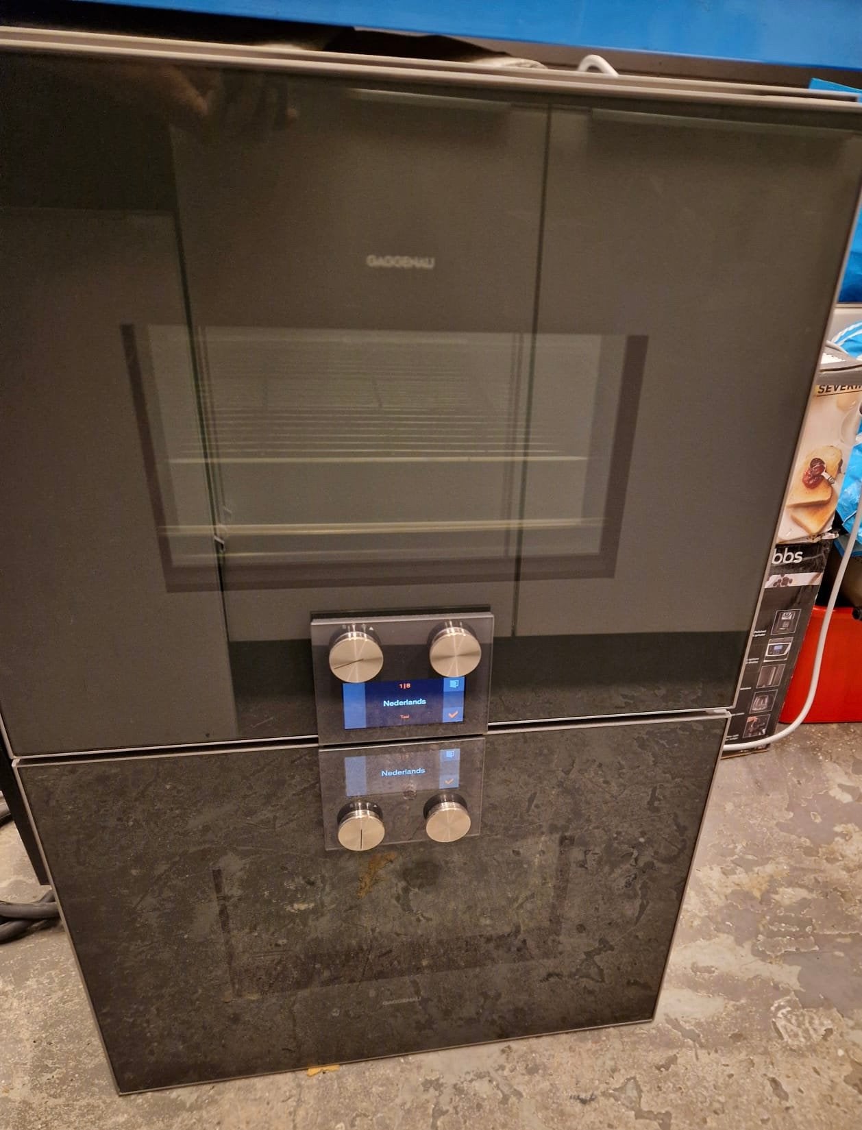 GAGGENAU COMBI-STOOMOVEN BS454101 & COMBIMAGNETRON BM450101, Ophalen, 45 tot 50 cm, Inbouw, 45 tot 60 cm