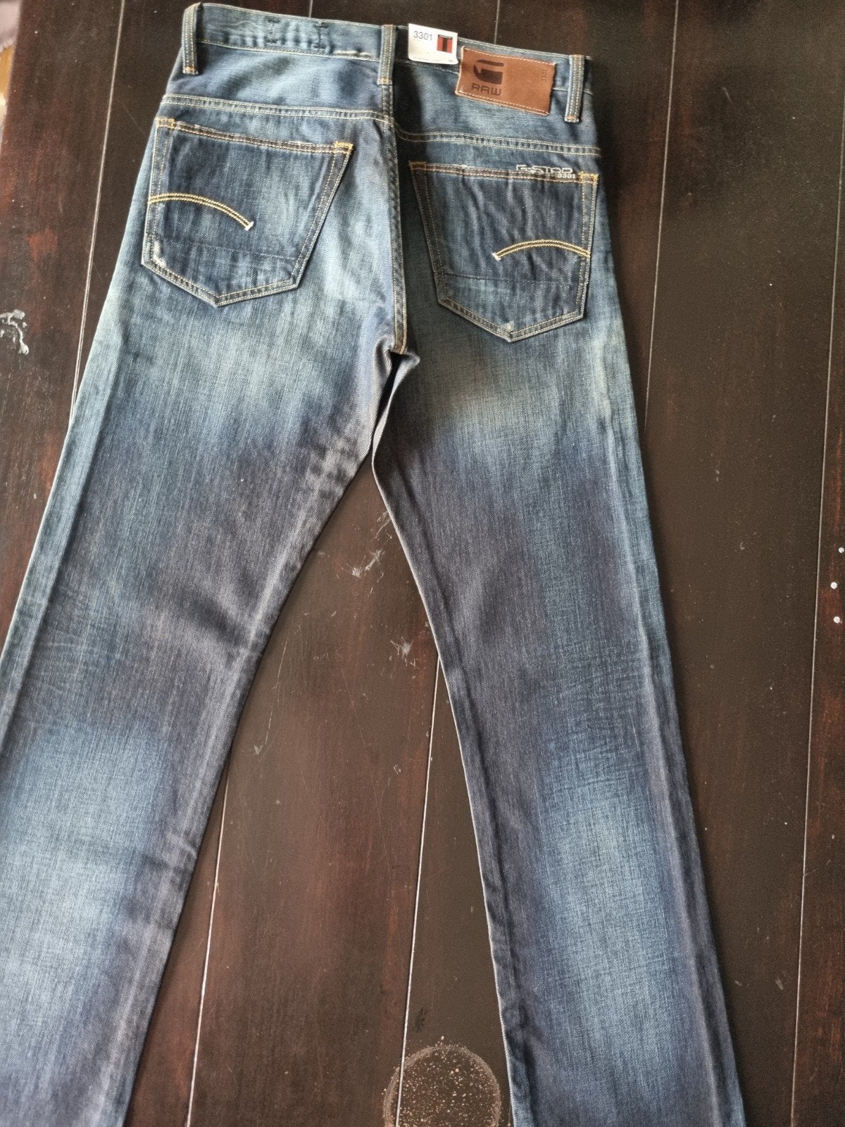 NIEUWE CLASSIC G STAR RAW 3301 STRAIGHT FIT JEANS SIZE 30/34, G-Star Raw, Blauw, Nieuw, W32 (confectie 46) of kleiner