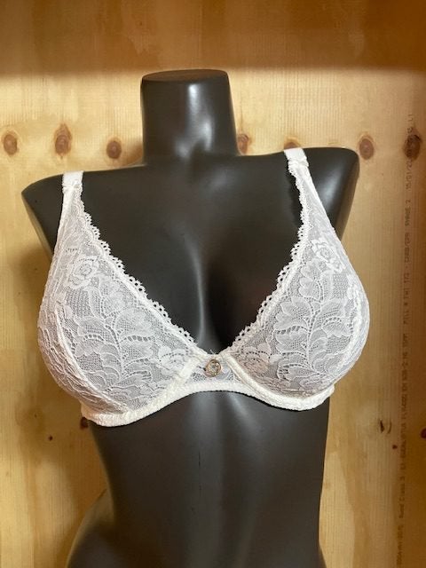 Aubade Bh Maat 70e Kleur ivoor geheel kant Model hk12-02, Verzenden, Overige kleuren, BH