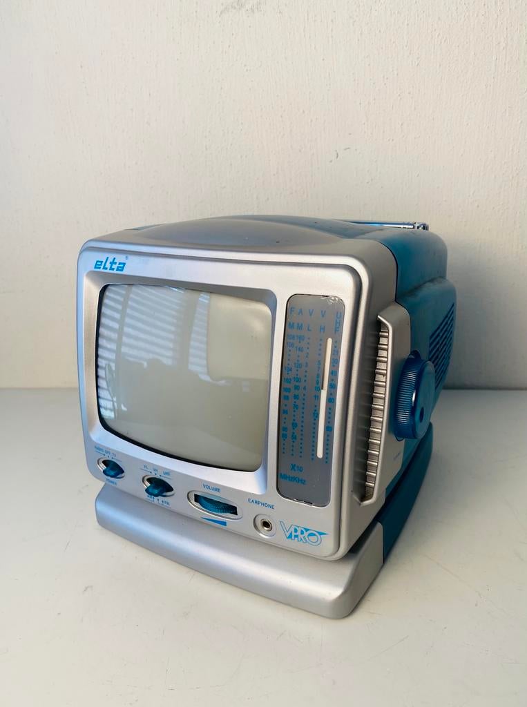 Vintage Elta portable zwart wit tv , nieuw, Overige merken, Onbekend, Ophalen of Verzenden, Zo goed als nieuw