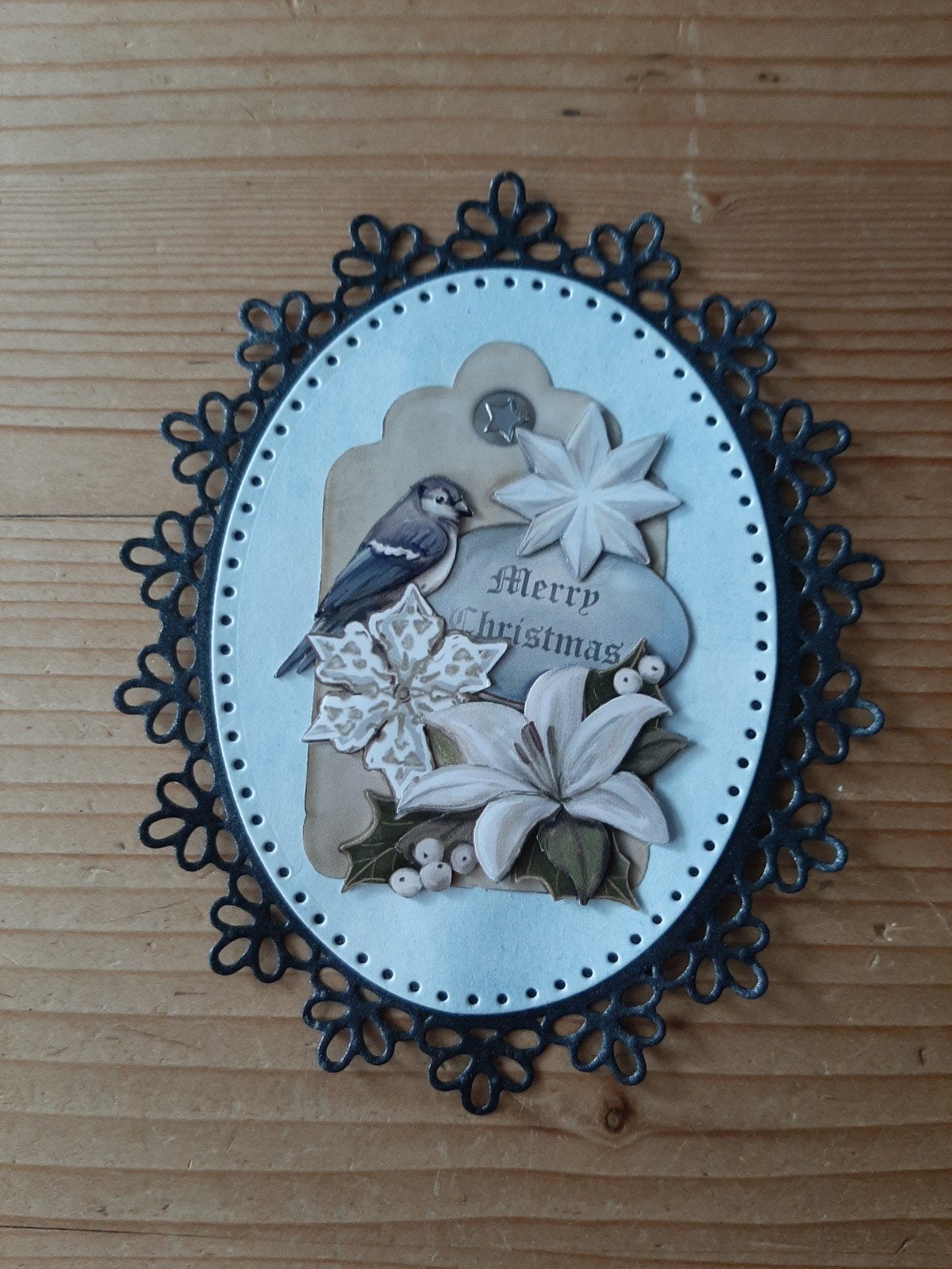 stans kaart opleg met 3d plaatje kerst, Ophalen of Verzenden, Nieuw, Kerst