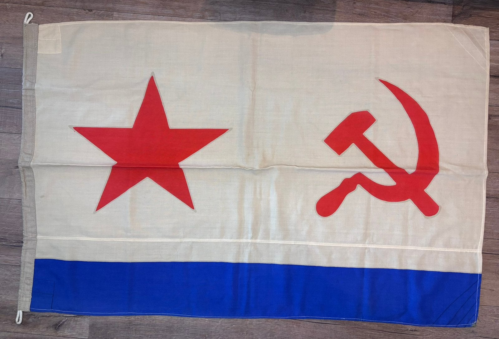 Originele Sovjet Marinevlag (USSR Navy) – 1985 – 135 x 90 cm, Ophalen of Verzenden, Marine