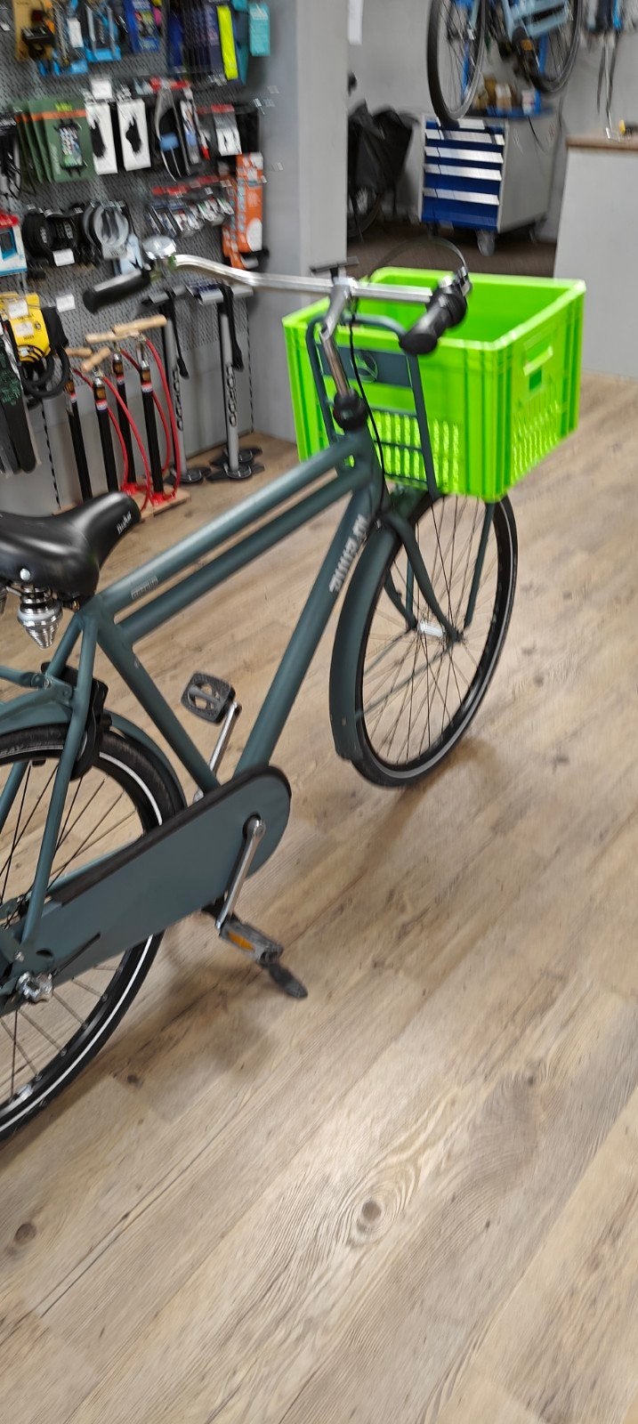 gazelle Puur NL59 fiets met krat - Zo goed als nieuw, Ophalen, Terugtraprem, (Extra) lage instap, Zo goed als nieuw