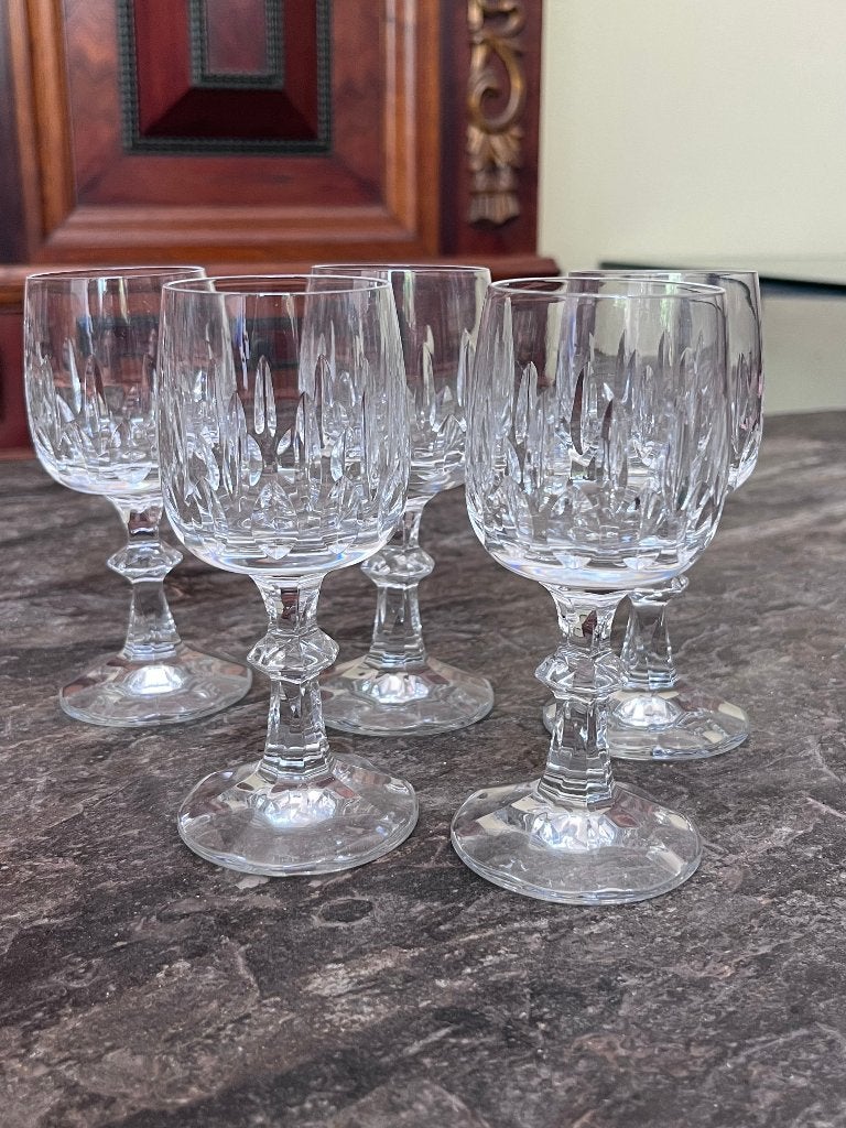 Kristallen glaasjes - Kristal glas - 5 stuks, Ophalen