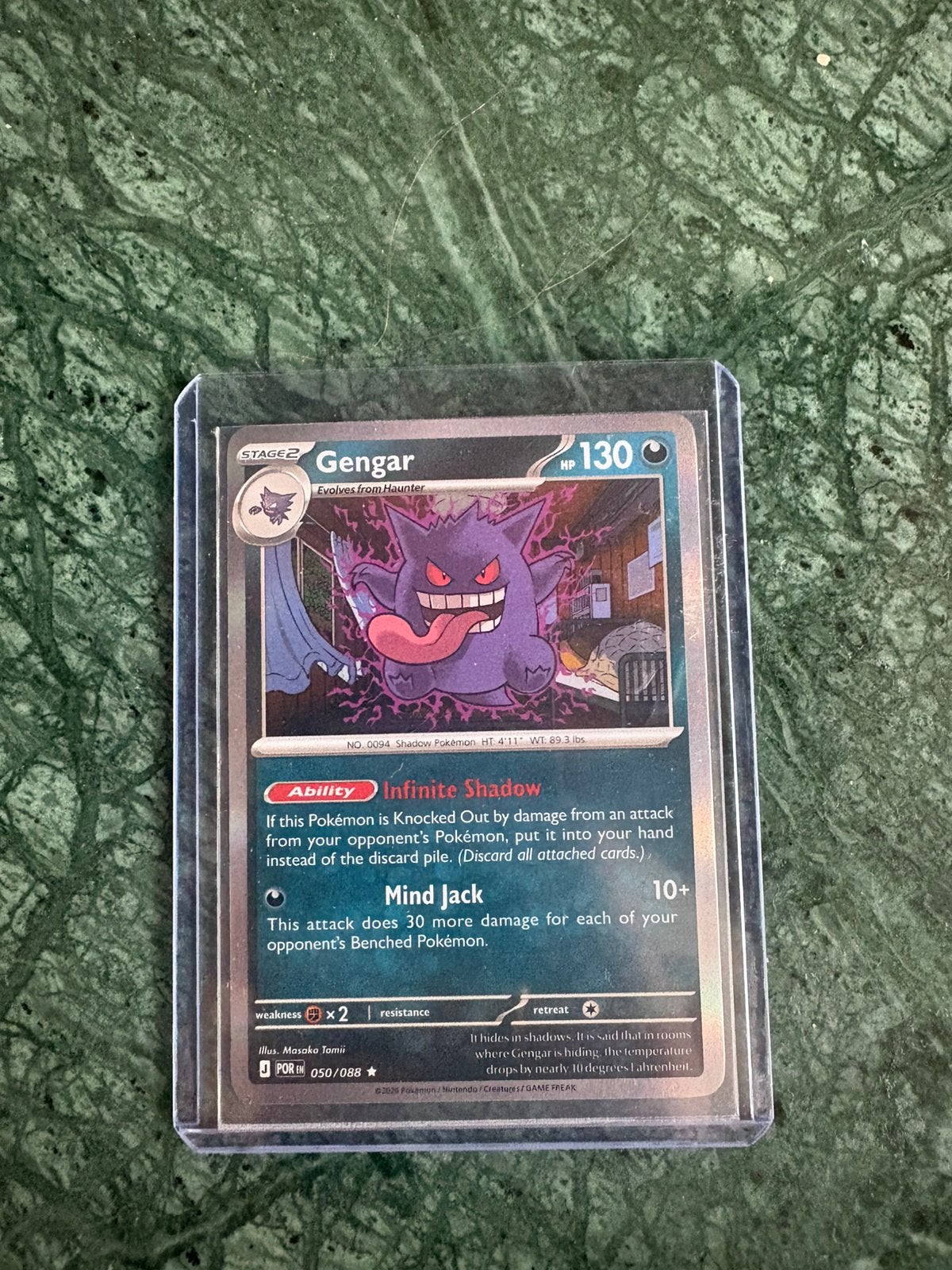 Gengar hallow pokemonkaart, Ophalen of Verzenden, Zo goed als nieuw