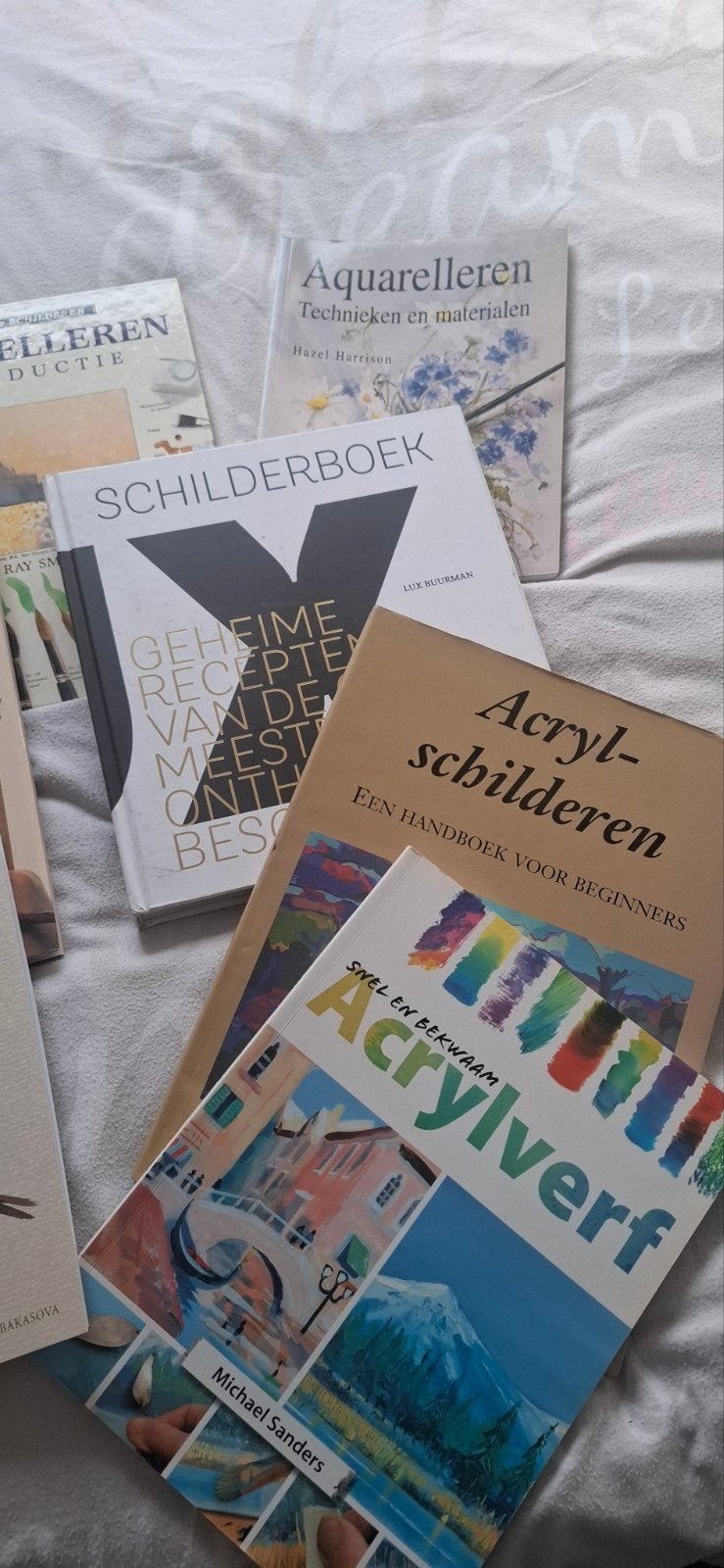 Te koop 10 aquarelboeken, Ophalen, Gebruikt