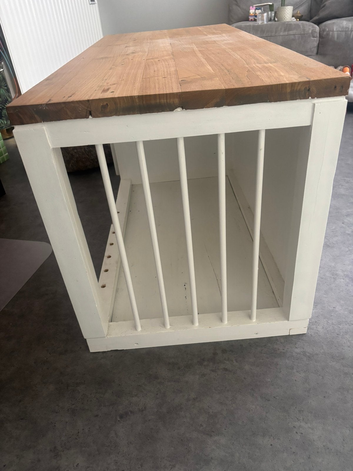 houten binnenbench, Dieren en Toebehoren, Hondenbenches, Ophalen, Zo goed als nieuw