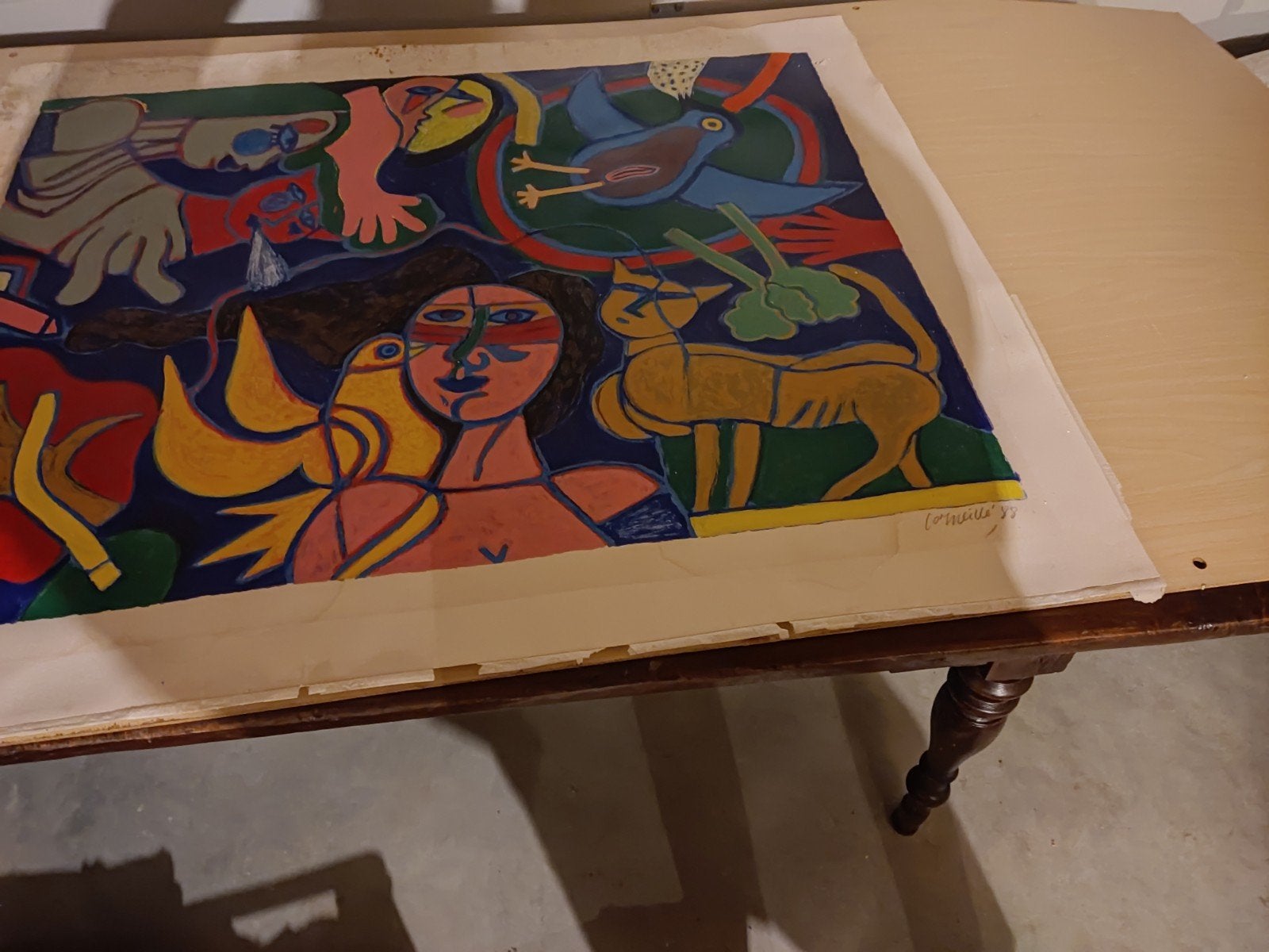 Bijzondere Zeefdruk Corneille '99 - 4/30 Gelimiteerde Oplage, Antiek en Kunst, Gesigneerd, Ophalen of Verzenden, Zeefdruk