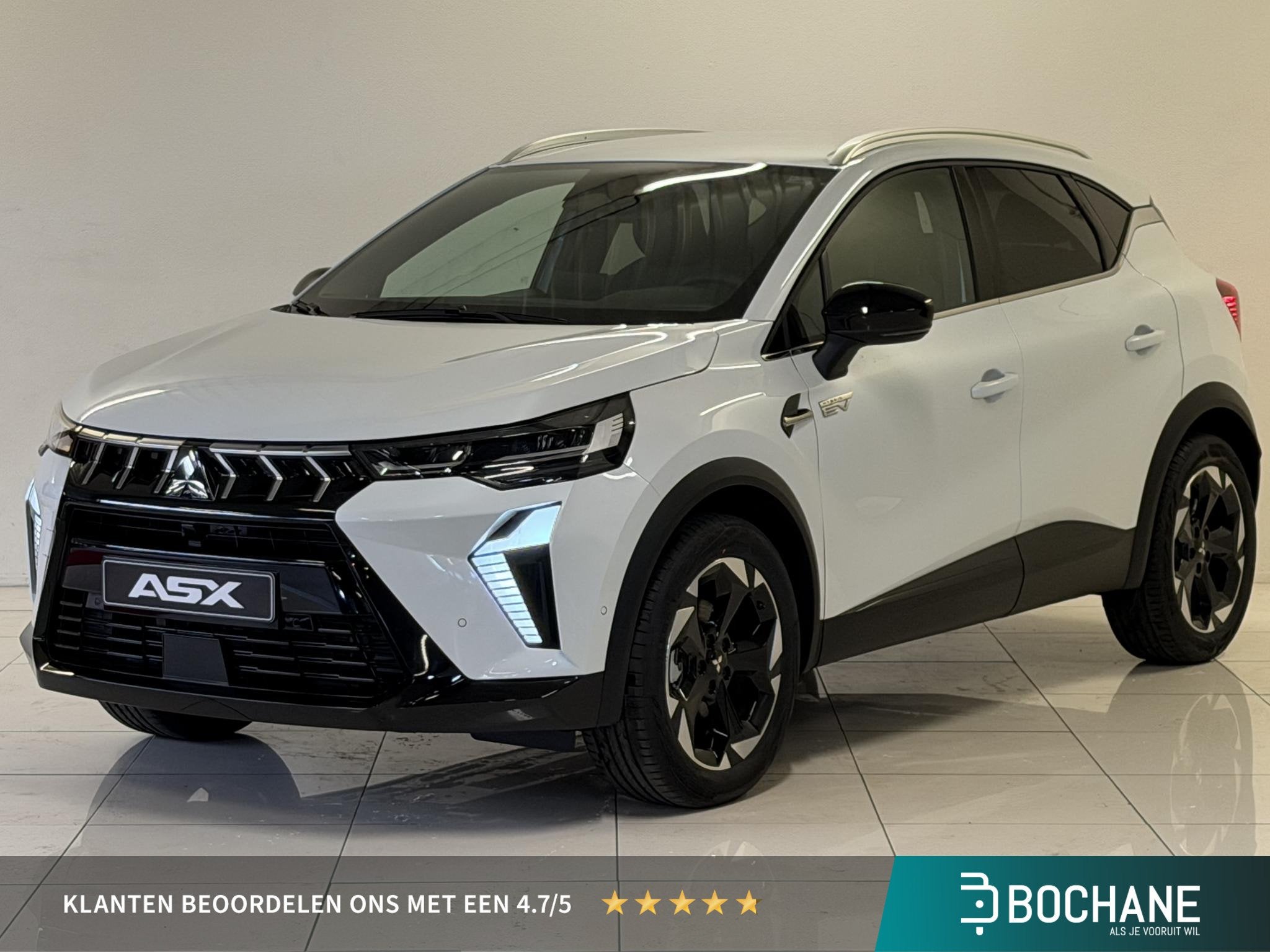 Mitsubishi ASX 1.8 HEV 160 AT Intense+ | Van: € 39.200,- n, Auto's, Stof, 4 cilinders, Met garantie (alle), Wit
