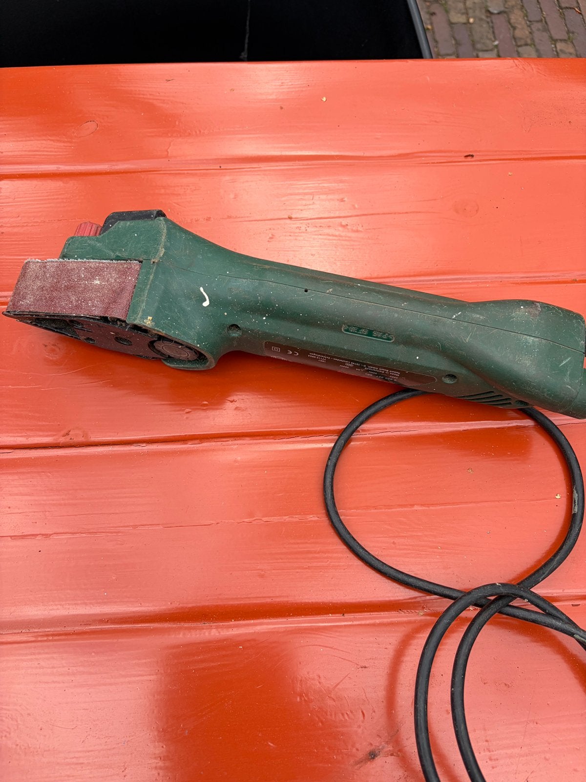 Schuurmachine bosch, Doe-het-zelf en Verbouw, Gereedschap | Schuurmachines, Ophalen, Zo goed als nieuw, Minder dan 600 watt, Vlakschuurmachine