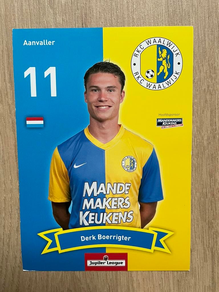 Fotokaart Derk Boerrigter (RKC , Ajax)., Ophalen of Verzenden, Nieuw, Spelerskaart