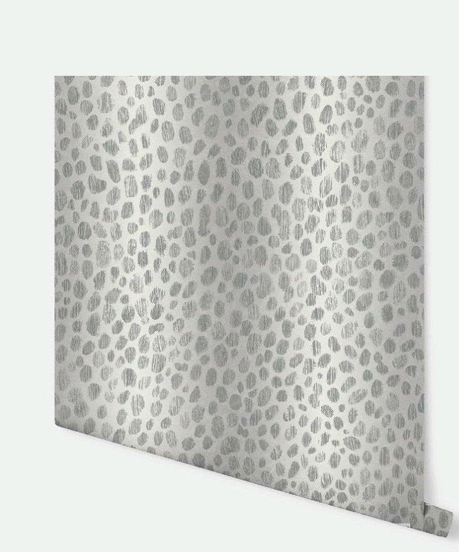 Behang Arthouse Leopard panter grijs/zilver, Ophalen of Verzenden
