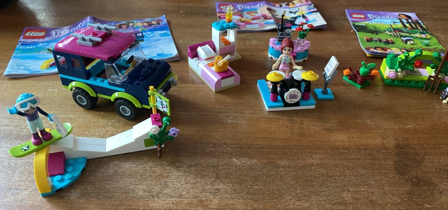 3 setjes LEGO Friends, 41321, 3939 en 41020, zgan, Lego, Ophalen of Verzenden, Zo goed als nieuw, Complete set