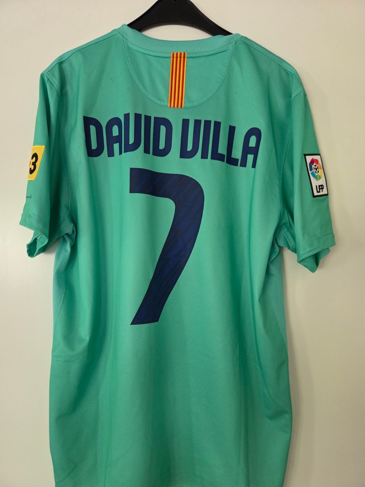 FC Barcelona David Villa 7 uitshirt 2010/2011 Maat L, Ophalen of Verzenden