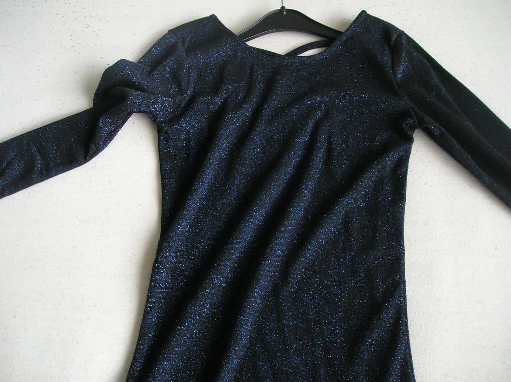 Dameskleding: donkerblauwe jurk, S, van Takko, Blauw, Nieuw, Ophalen of Verzenden, Knielengte
