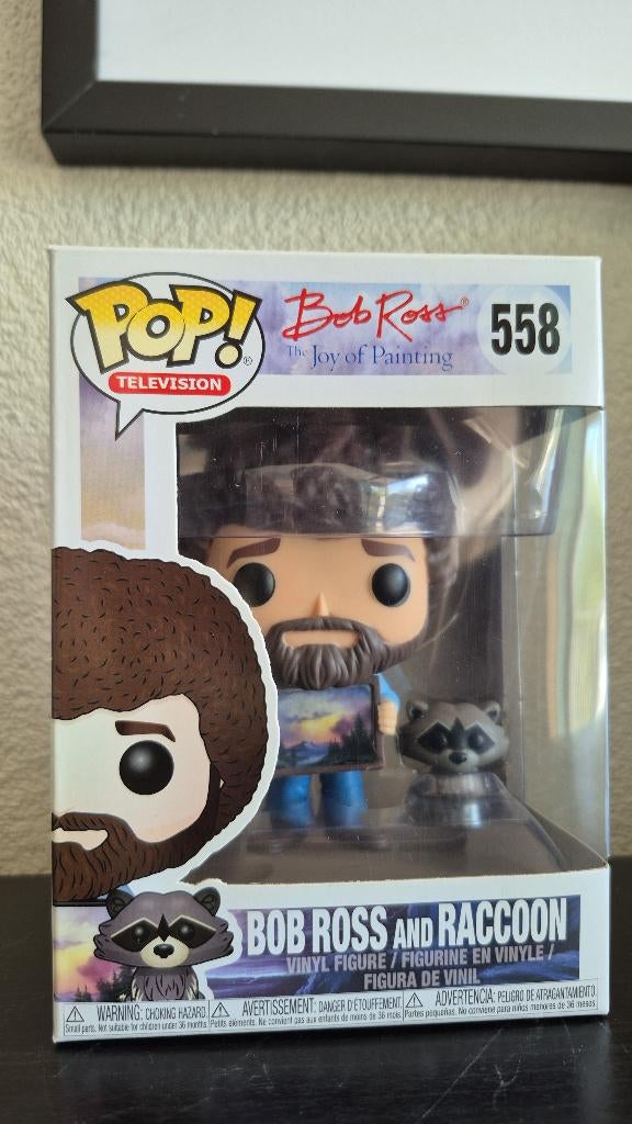 Funko Pop Bob Ross and Raccoon 558, Ophalen of Verzenden, Zo goed als nieuw
