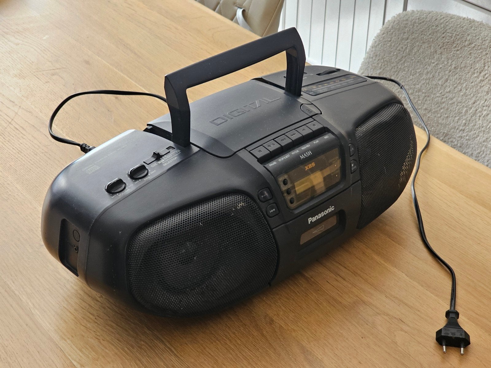 Panasonic RX-DS15 draagbare Vintage Boombox CD speler Radio, Ophalen of Verzenden, Gebruikt, Radio, Met cd-speler