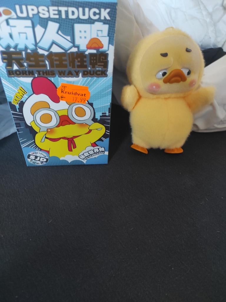 Upset Duck knuffel met spookkostuum, Ophalen, Overige merken, Zo goed als nieuw, Middelgroot (20 tot 80 cm)
