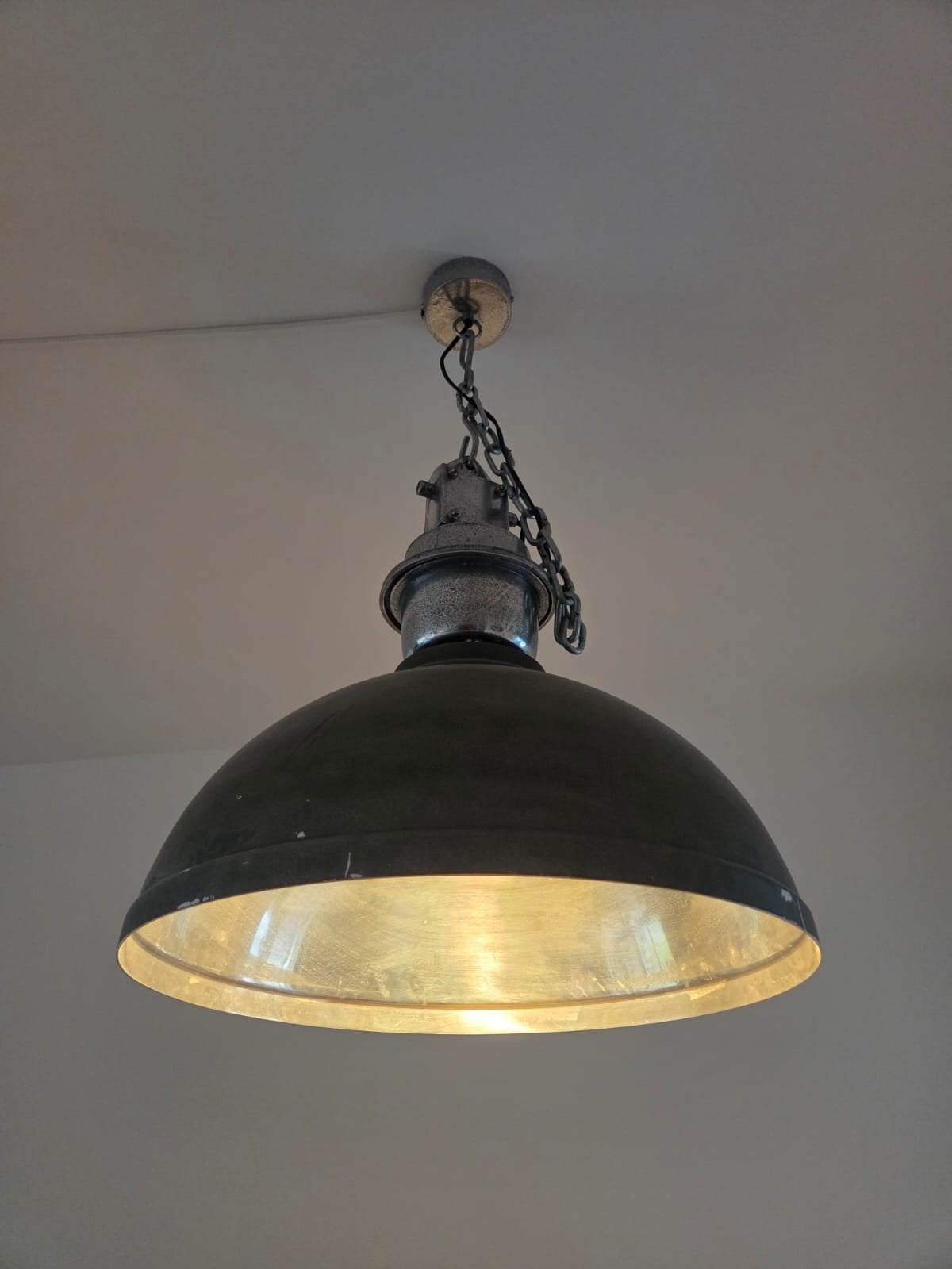 Grote industriële fabriekslamp Ø 52 cm – hoogte verstelbaar, Ophalen, Overige merken