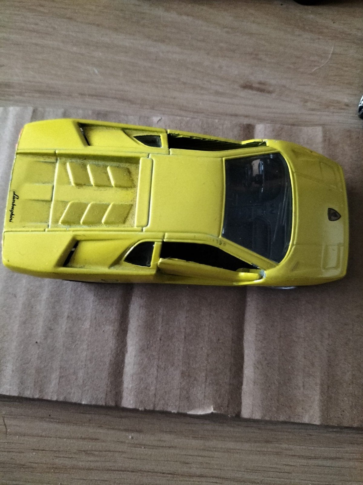 Gele Lamborghini Diablo modelauto, schaal 1:70, Overige merken, Gebruikt, 1:50 of kleiner, Auto
