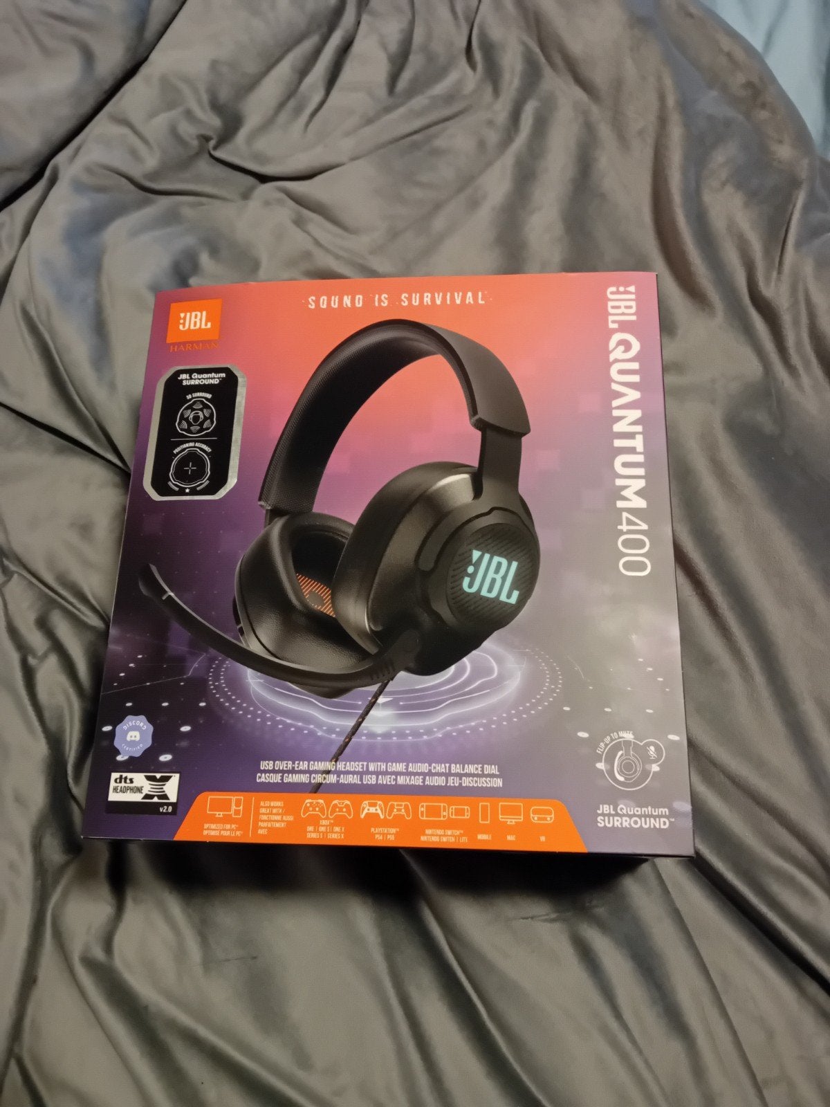 JBL Quantum 400 Gaming Headset - Nieuwstaat, Gaming, Surround, JBL, Nieuw