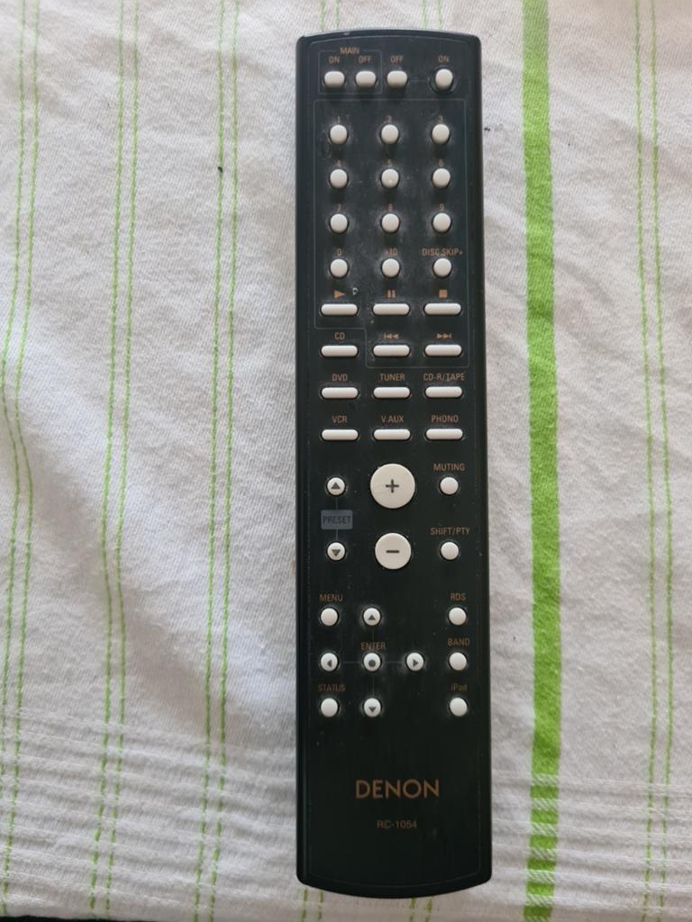 Denon RC 1054 remote, Ophalen