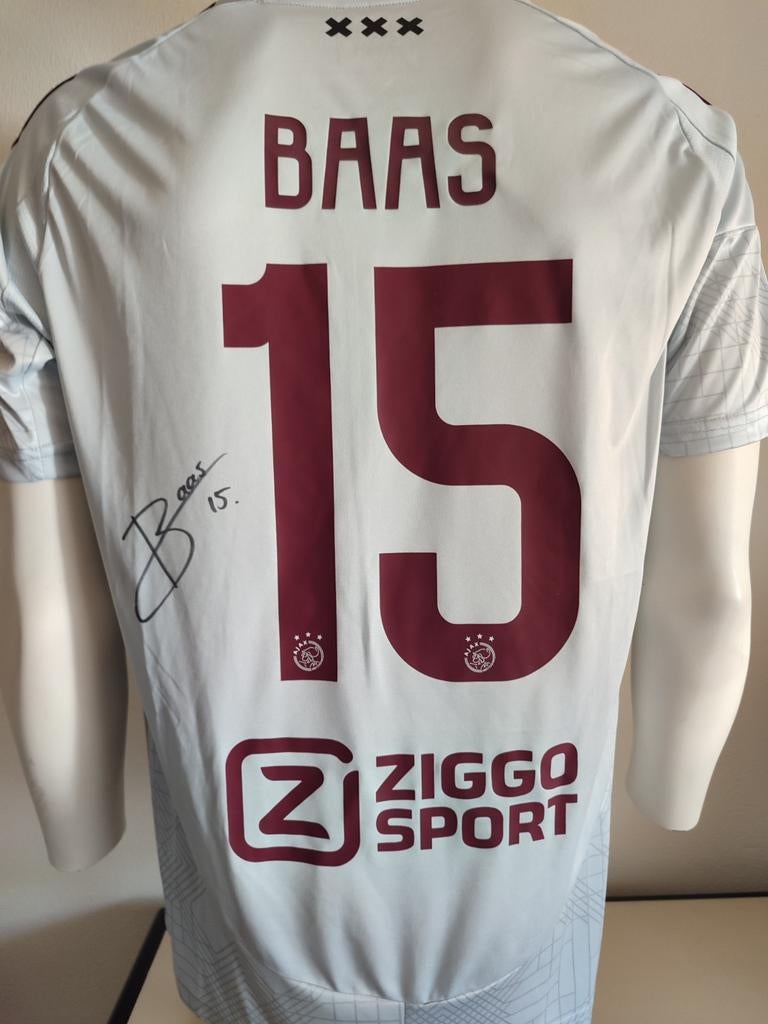 Ajax shirt gesigneerd door Youri Baas met Certificaat, Verzamelen, Ophalen of Verzenden, Nieuw, Ajax, Shirt