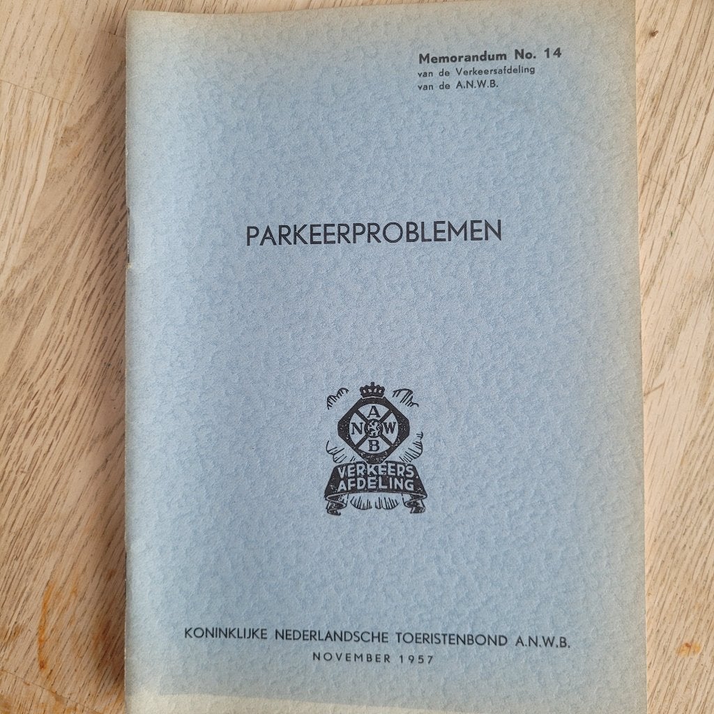 Set 2x Zeldzame ANWB Verkeersrapporten (1957/1958)- Parkeren, ANWB, Ophalen of Verzenden, 20e eeuw of later, Gelezen