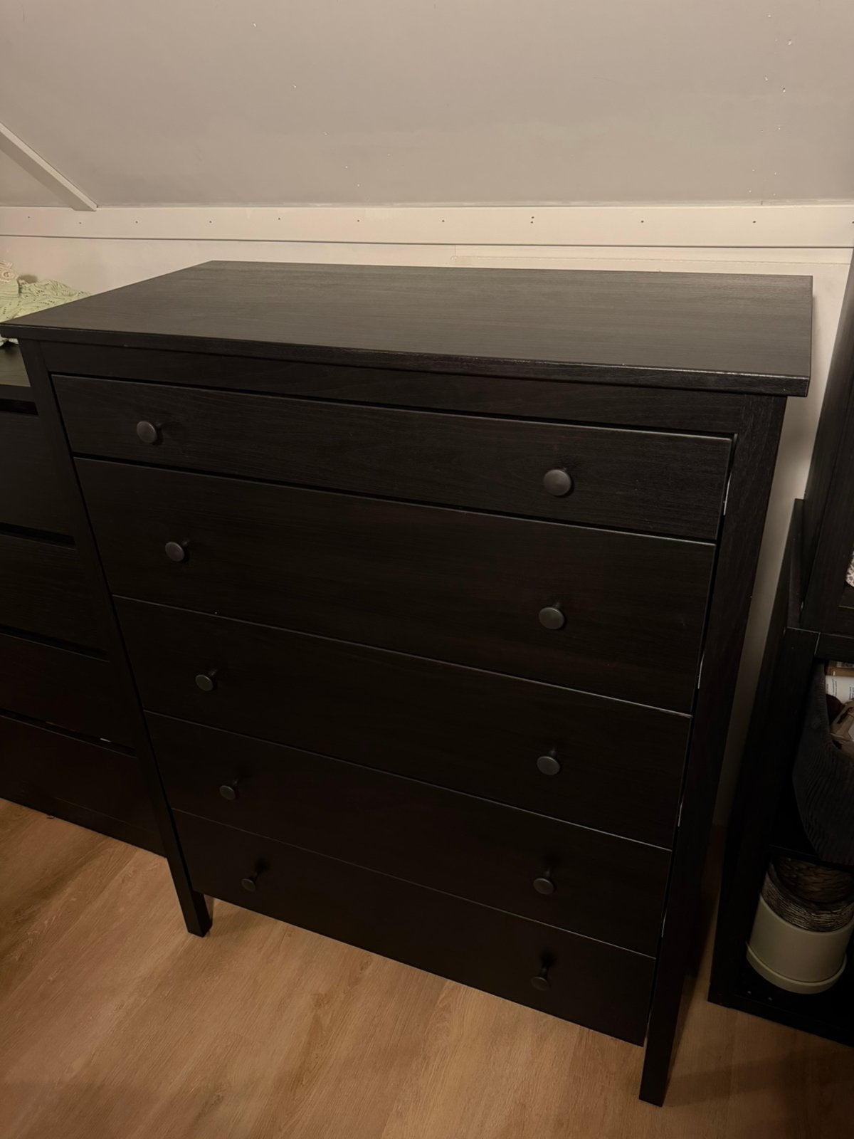 KOPPANG IKEA Ladekast zwart/bruin, Huis en Inrichting, Ophalen, 5 laden of meer, 50 tot 100 cm, Zo goed als nieuw