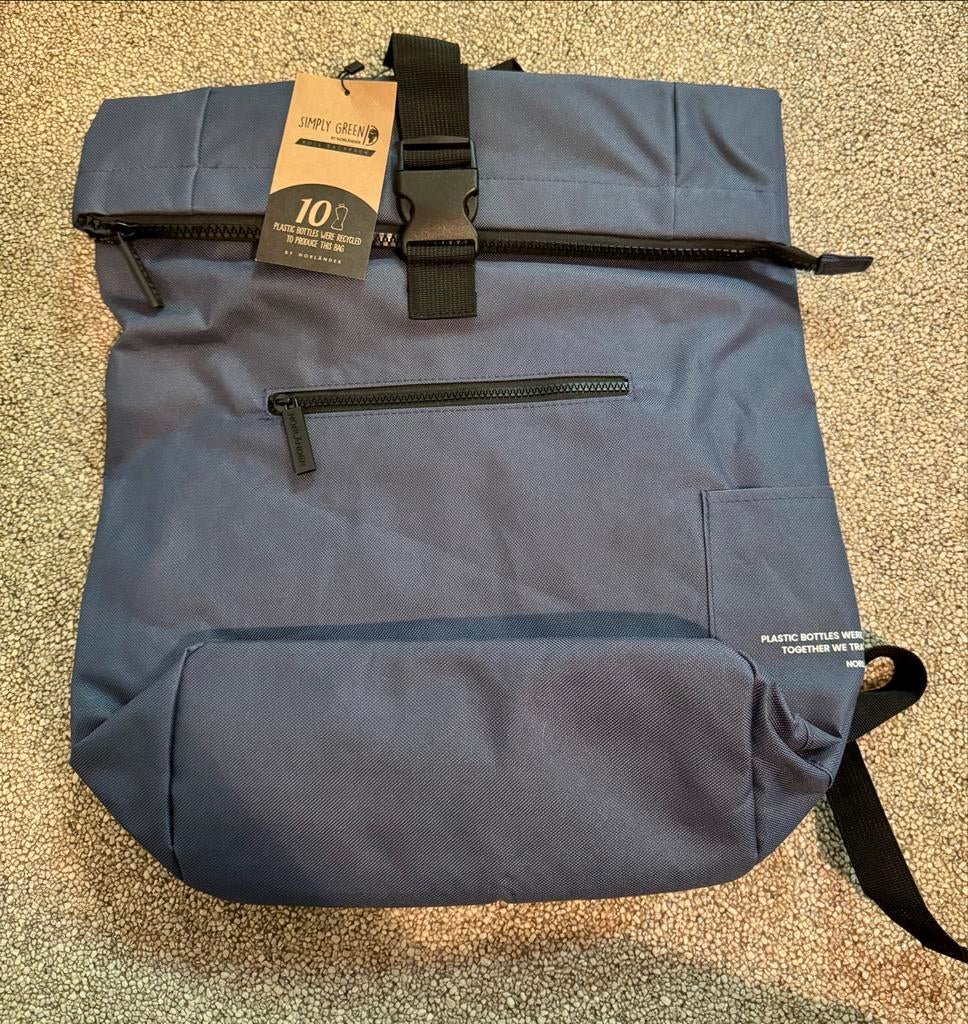 Simply Green by Norländer Roll rugzak - Gerecycled, 25 tot 40 cm, Nieuw, Waterdicht, Ophalen