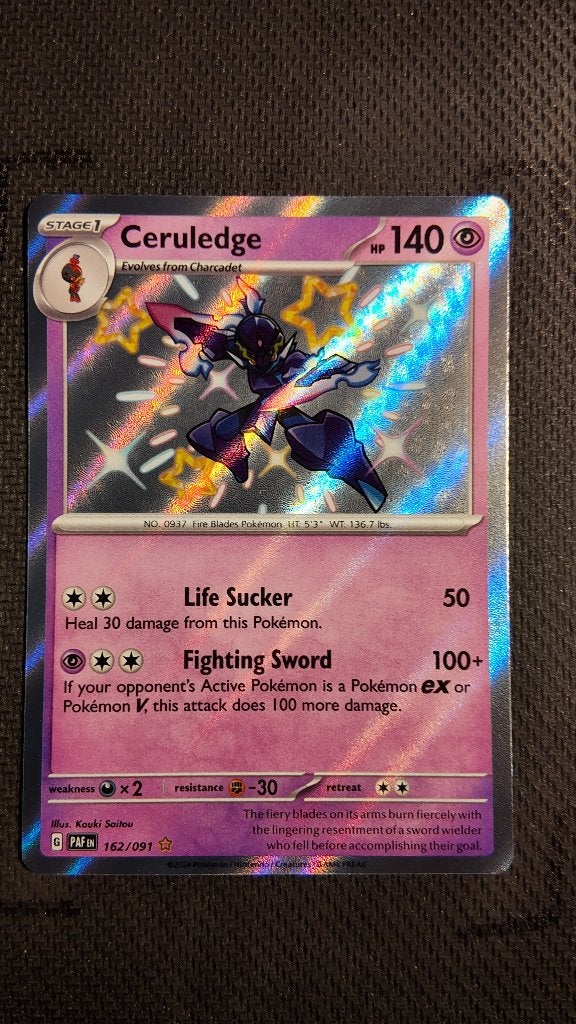 Ceruledge 162 Paldean Fates | Pokemon kaart, Ophalen, Zo goed als nieuw, Losse kaart, Foil
