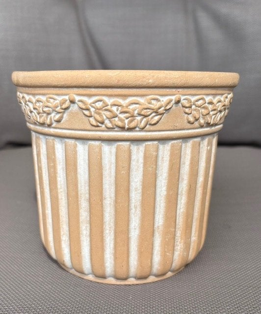 Terracotta pot, Rond, Ophalen of Verzenden, Zo goed als nieuw, Balkon