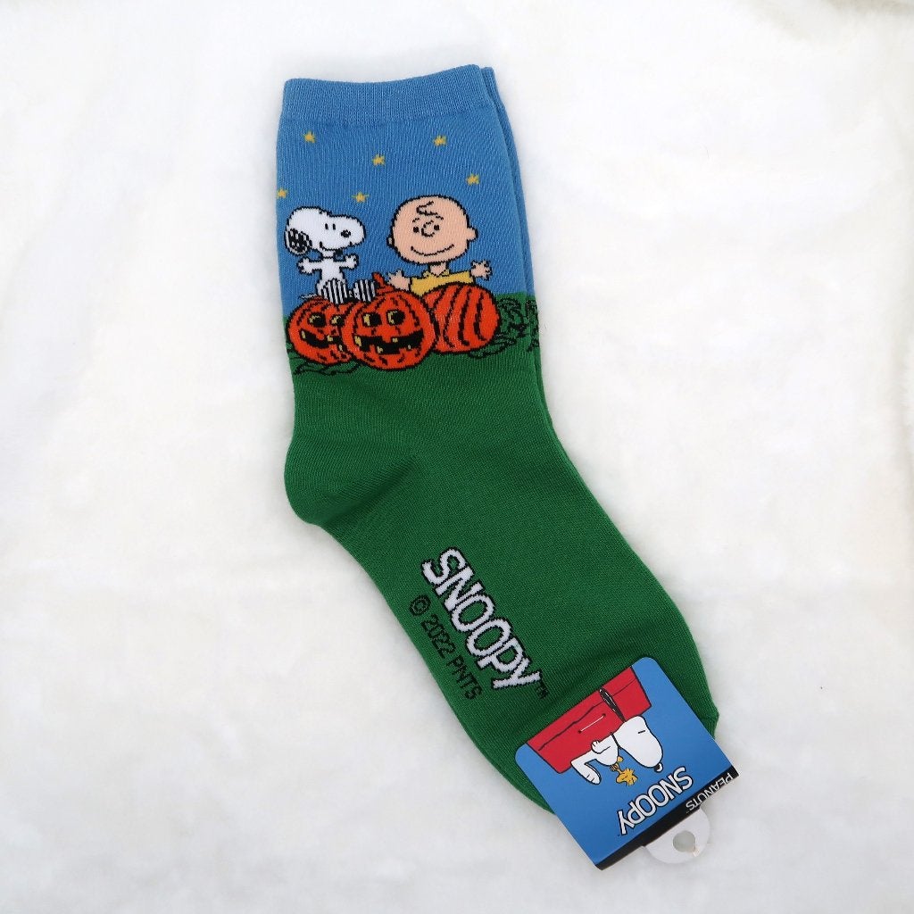 Charlie Brown en Snoopy Halloween Peanuts Comics Sokken, Verzamelen, Stripfiguren, Verzenden, Snoopy, Nieuw, Kleding