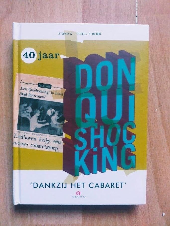 Don Quishocking 40 jaar - boek + cd + 2dvd's, Stand-up of Theatershow, Overige artiesten, Alle leeftijden, Zo goed als nieuw