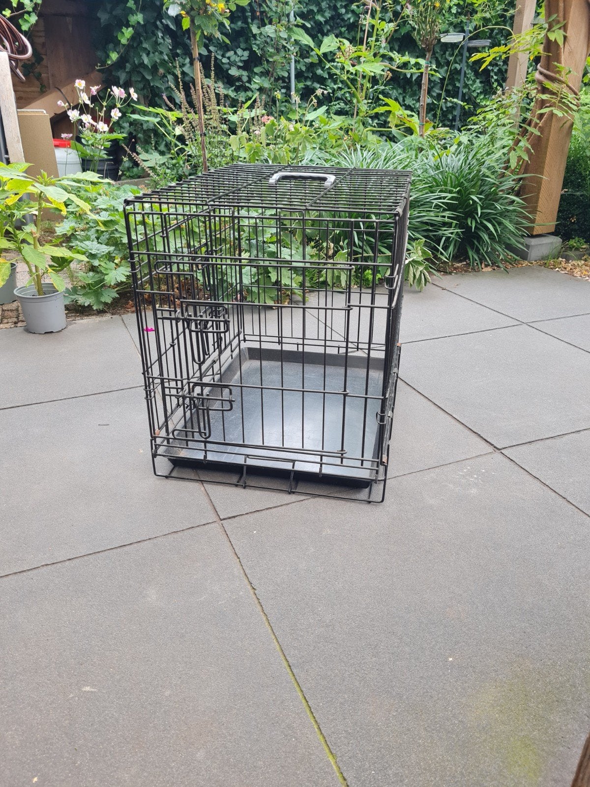 hondenbench met hoes 60x45, Dieren en Toebehoren, Hondenbenches, Ophalen, Zo goed als nieuw