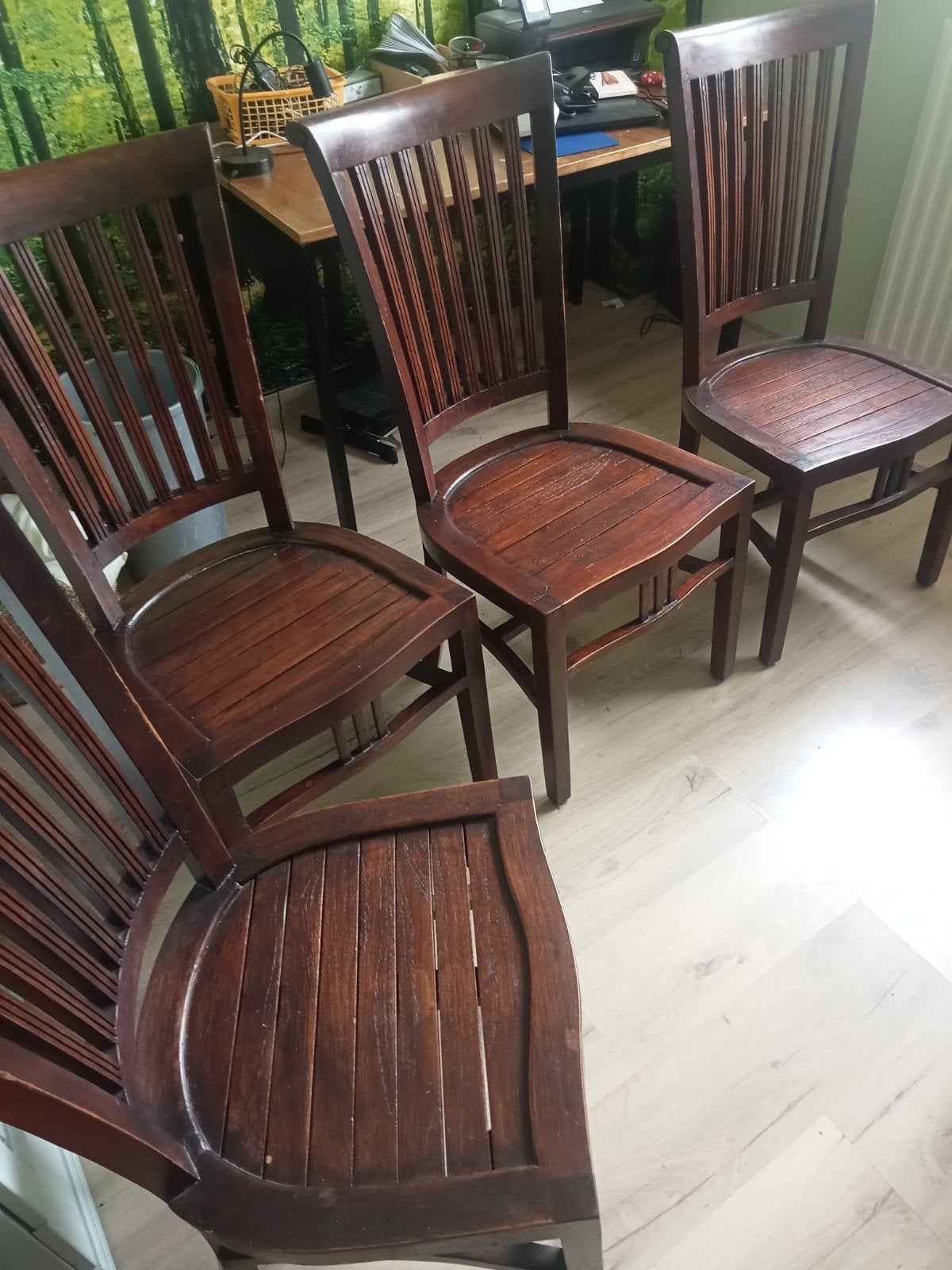Teak stoelen keuken stoelen, Antiek en Kunst, Ophalen