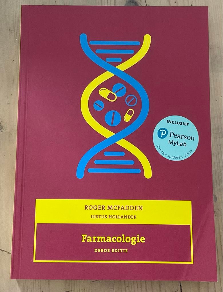 Farmacologie - Derde Editie (Roger McFadden), Boeken, Ophalen, Beta, Zo goed als nieuw, HBO