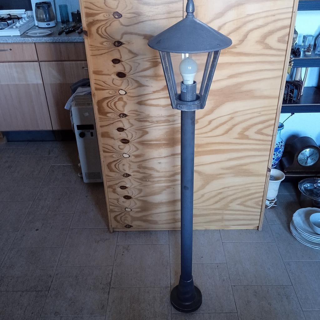 Tuin lantaarn Albert leuchten (4129) nieuwprijs ca € 300, Gebruikt, Minder dan 50 watt, Staande lamp, Aluminium