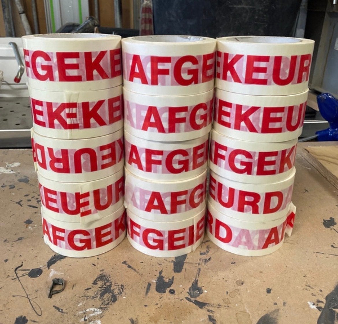 Afgekeurd tape - 15 rollen, Verzenden, Nieuw