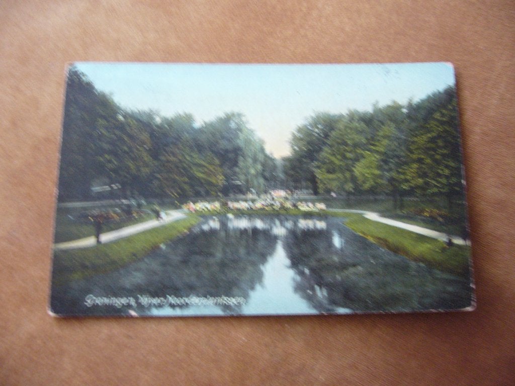 GRONINGEN  =  VIJVER NOORDERPLANTSOEN   1911, Ophalen of Verzenden, Voor 1920, Gelopen, Groningen