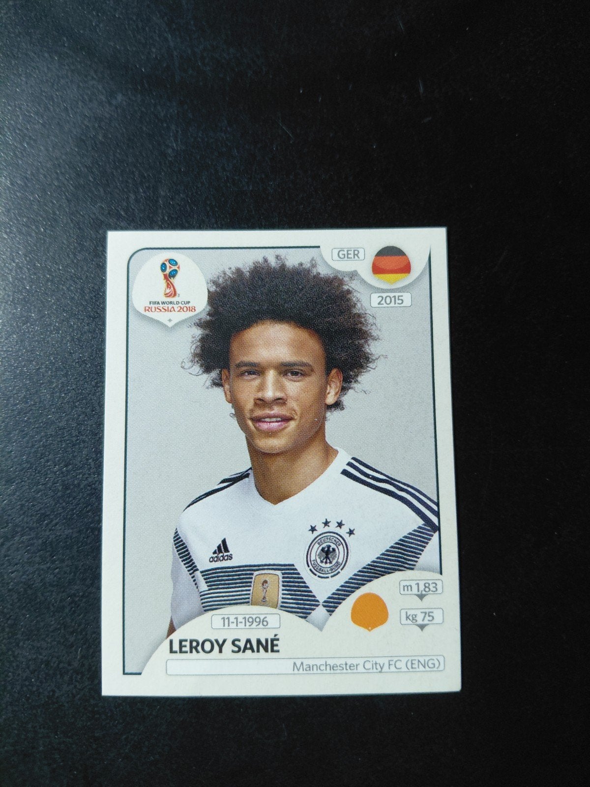 Leroy sane (duitsland) panini wk 2018, Verzenden, Nieuw, Buitenlandse clubs, Poster, Plaatje of Sticker