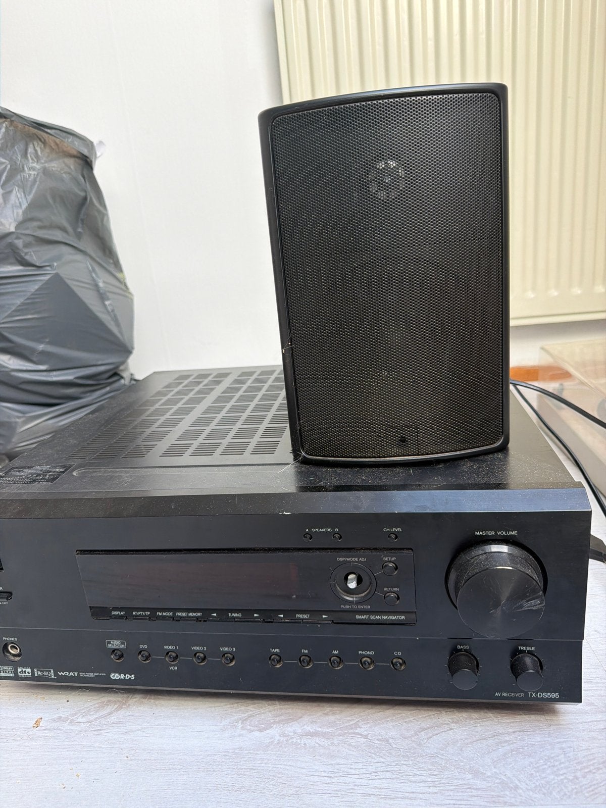 Platenspeler set met subwoofer en 5 boxen, Audio, Tv en Foto, Stereo-sets, Gebruikt, Losse componenten, Speakers, Ophalen