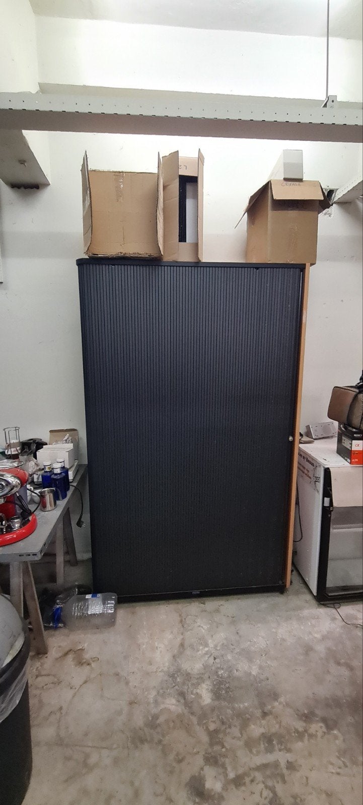 Twee Archief/Kantoorkasten met Schuifdeuren, Ophalen, Gebruikt, 25 tot 50 cm, Kunststof
