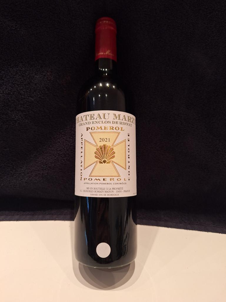 Chateau Marzy Pomerol 2021 Rode Wijn, Frankrijk, Nieuw, Ophalen of Verzenden, Rode wijn