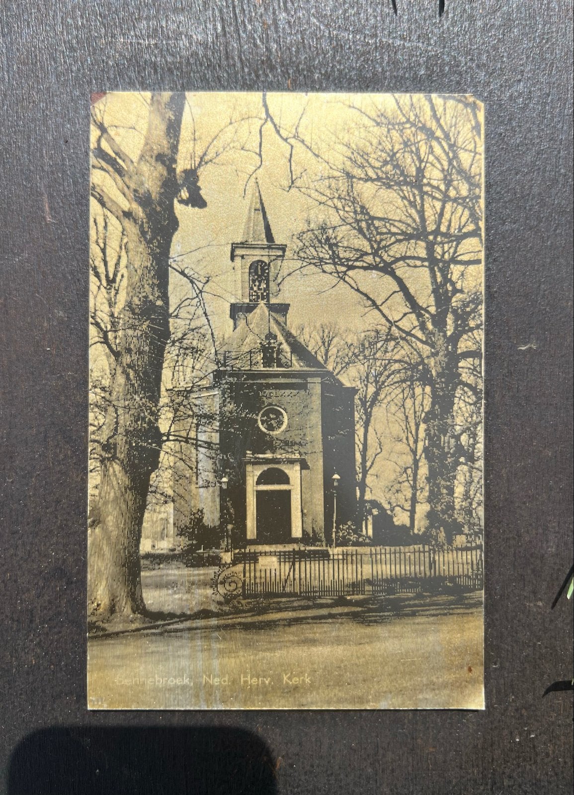 Gravure: Kerk te Bennebroek, Neo Herv. Kerk, Antiek en Kunst, Ophalen of Verzenden