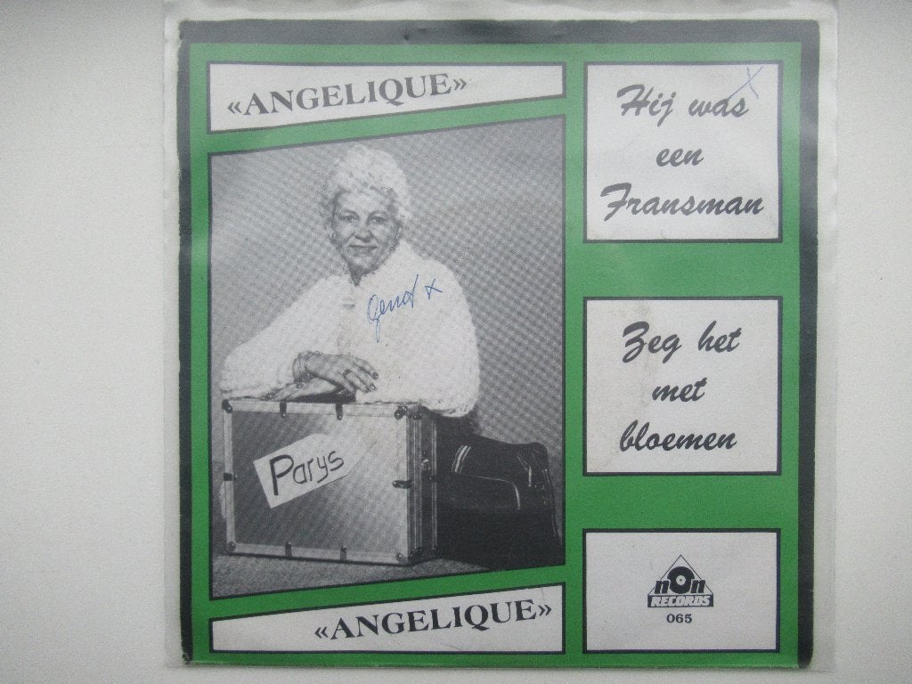 ANNEKE DRENT # HIJ WAS EEN FRANSMAN/ZEG HET MET BLOEMEN, Fotohoes, 7 inch, Ophalen of Verzenden, Zo goed als nieuw