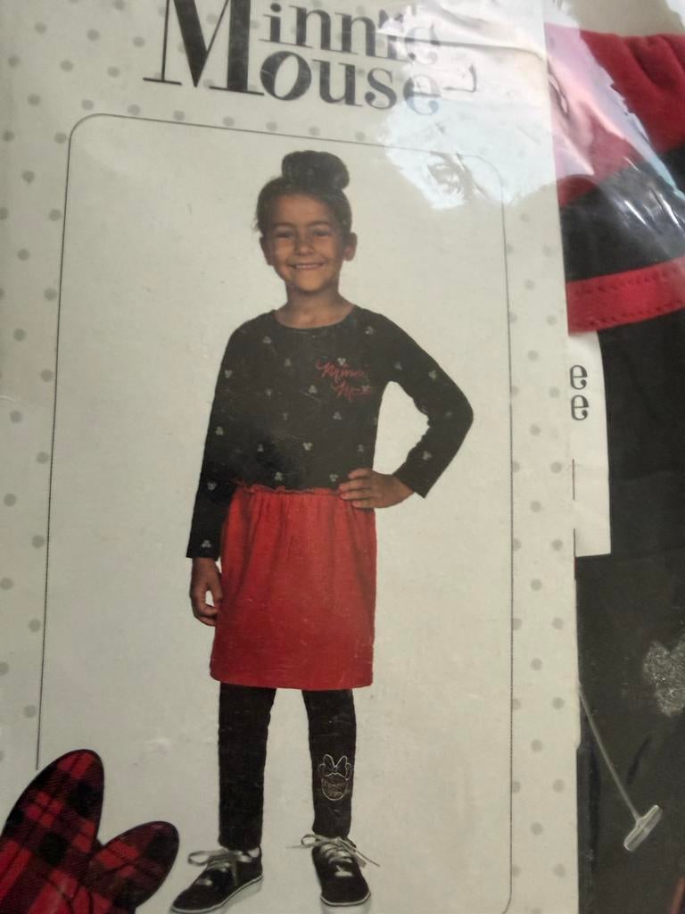Minnie Mouse Jurk/Robe Set Maat 128-134, Ophalen of Verzenden, Nieuw, Meisje, Jurk of Rok