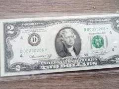 USA $2  Dollar Bill Star Note, Verzenden, Noord-Amerika, Los biljet