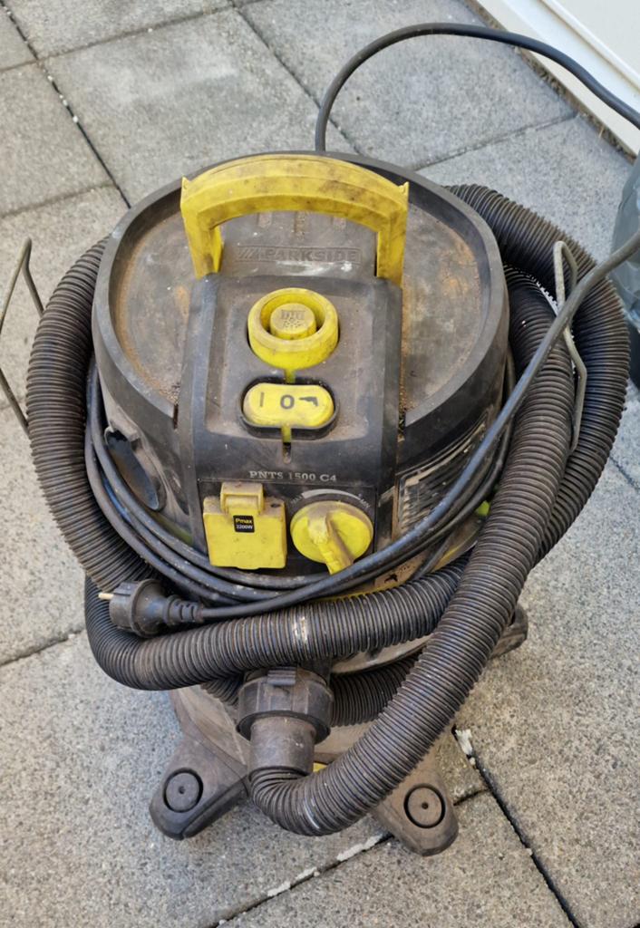 Parkside PNTS 1500 C4 Industriële Stofzuiger 2200W, Witgoed en Apparatuur, Stofzuigers, Ophalen, Gebruikt, Industriële stofzuiger